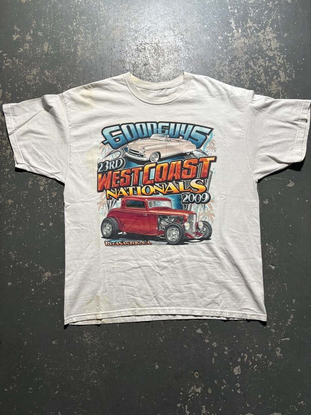 Vintage 2009 Goodguys 23rd West Coast Nationals Pleasanton CA Hot Rod T-Shirt